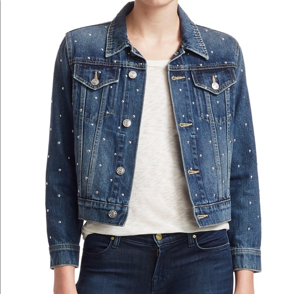 CURRENT/ELLIOTT beaded denim jacket jacket - Picture 2 of 10